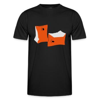 schwimmfluegel - Männer Funktions-T-Shirt - Schwarz - Vorne - AI Model Male 178 dark (178cm)