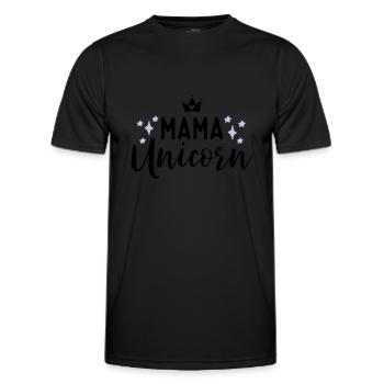 Unicorn - T-shirt sport Homme - noir - Devant - AI Model Male 178 dark (178cm)