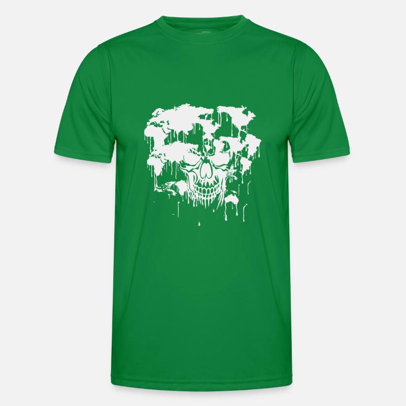 Skull. World. Pollution. Men's Functional T-Shirt