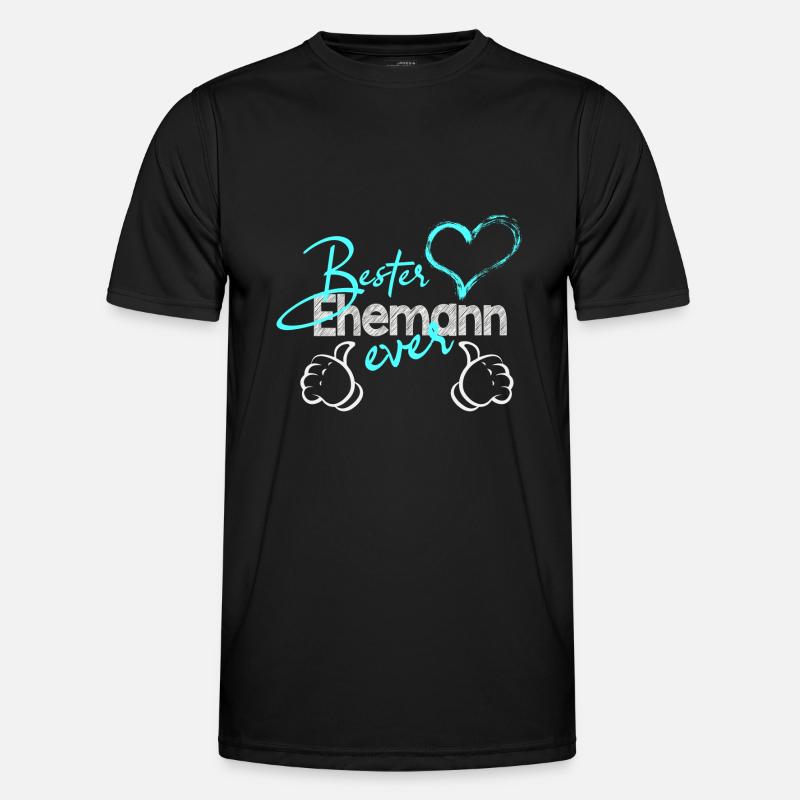 Bester Ehemann - Männer Funktions-T-Shirt - Schwarz