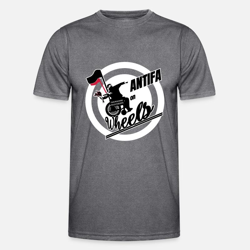 Antifa on Wheels Men's Functional T-Shirt