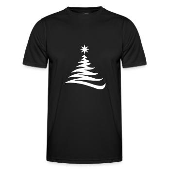 Sapin de noël sapin noël - T-shirt sport Homme - noir - Devant - AI Model Male 178 dark (178cm)