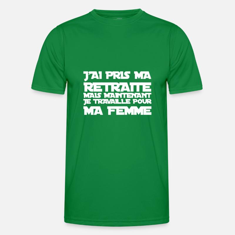 Retraite T-shirt sport Homme