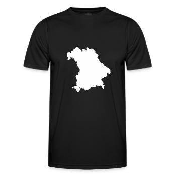 Bavaria outline Proud Bayer Gift Germany - Men's Functional T-Shirt - black - Front - AI Model Male 178 dark (178cm)