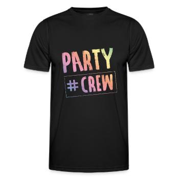 Party Crew Geburtstag Feiern - Männer Funktions-T-Shirt - Schwarz - Vorne - AI Model Male 178 dark (178cm)