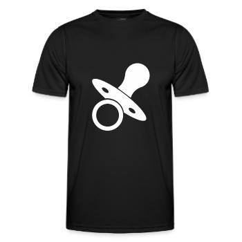 Schnuller Geschenk Kleinkind Baby Schwangerschaft - Männer Funktions-T-Shirt - Schwarz - Vorne - AI Model Male 178 dark (178cm)