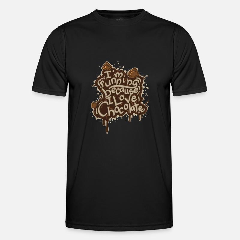 Drôle de course pour le chocolat T-shirt sport Homme
