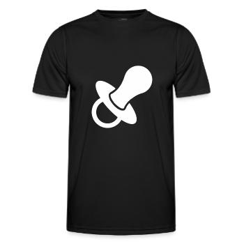 Schnuller Geschenk Kleinkind Baby Schwangerschaft - Männer Funktions-T-Shirt - Schwarz - Vorne - AI Model Male 178 dark (178cm)