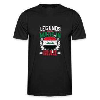 Iraq gift idea - Men's Functional T-Shirt - black - Front - AI Model Male 178 dark (178cm)