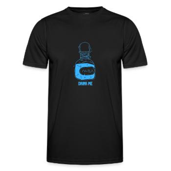 Drink Me Potion - Men's Functional T-Shirt - black - Front - AI Model Male 178 dark (178cm)