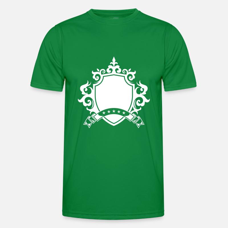 Wappen Ornament Schild Symbol Männer Funktions-T-Shirt