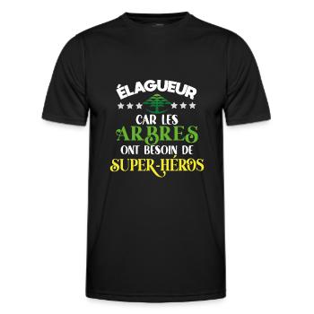 Lösel, Geschenkidee Humor - Männer Funktions-T-Shirt - Schwarz - Vorne - AI Model Male 178 dark (178cm)
