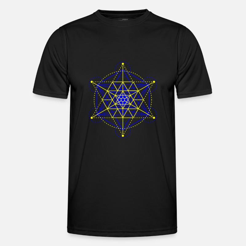 Heilige Geometrie Männer Funktions-T-Shirt