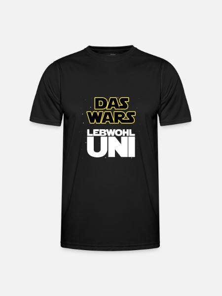Das wars, Lebwohl Uni! - Männer Funktions-T-Shirt - Schwarz