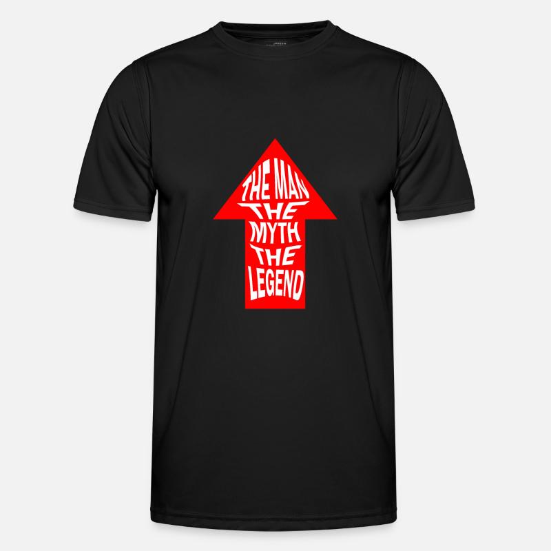 Der Mann - Männer Funktions-T-Shirt - Schwarz