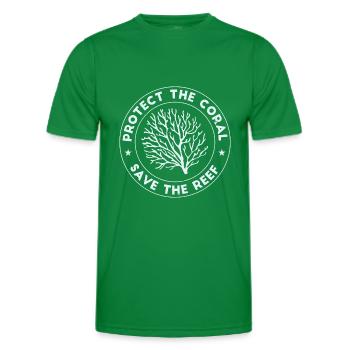 Protéger le corail Cadeau Save the Reef - T-shirt sport Homme - vert - Devant - AI Model Male 178 dark (178cm)