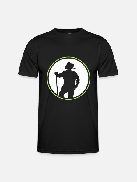 farmer kreis - Männer Funktions-T-Shirt - Schwarz