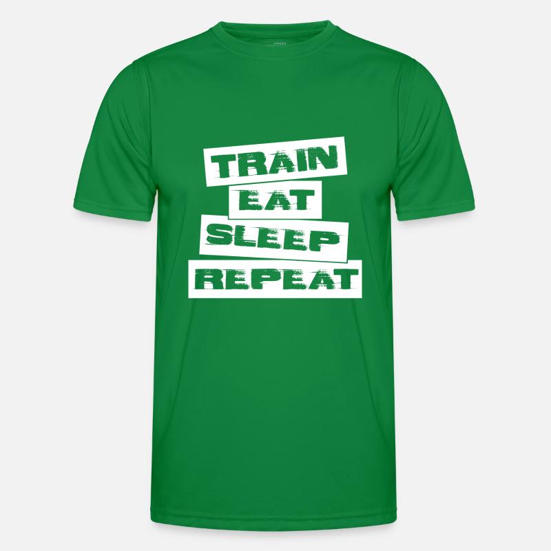 TRAIN EAT SLEEP REPEAT Men's Functional T-Shirt