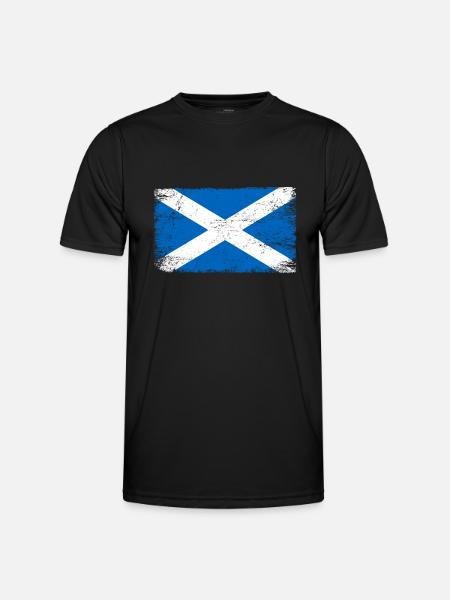 Drapeau écossais pour les patriotes - T-shirt sport Homme - noir