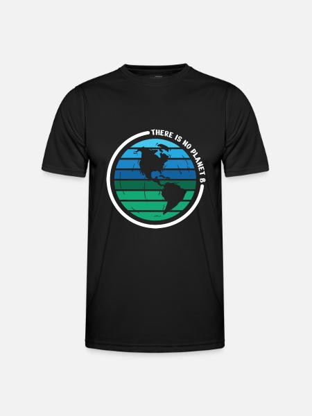 there is no planet b - Men's Functional T-Shirt - black