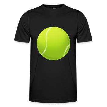 Tennisball - Männer Funktions-T-Shirt - Schwarz - Vorne - AI Model Male 178 dark (178cm)