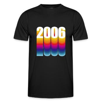 Naissance 2006 Année de naissance - T-shirt sport Homme - noir - Devant - AI Model Male 178 dark (178cm)