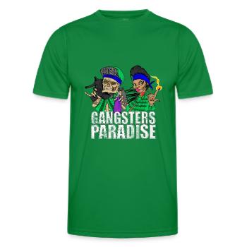 Gangsters Paradise - Men's Functional T-Shirt - kelly green - Front - AI Model Male 178 dark (178cm)
