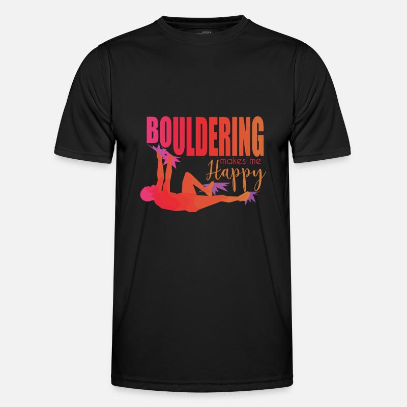 Bouldern Männer Funktions-T-Shirt