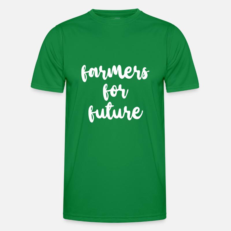 Fermers for future Bauernkind Traktor Geschenk Männer Funktions-T-Shirt