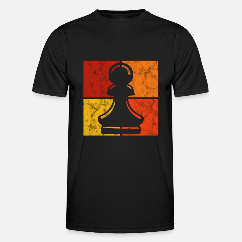 Jeu d’échecs rétro jeu d’échecs jeu d’échecs - T-shirt sport Homme - noir
