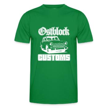 Trabi Trabbi Ostblock Customs DDR Auto - Männer Funktions-T-Shirt - Kelly Green - Vorne - AI Model Male 178 dark (178cm)