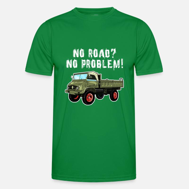 No Road? No Problem! Unimog - Offroad - Oldtimer Men's Functional T-Shirt