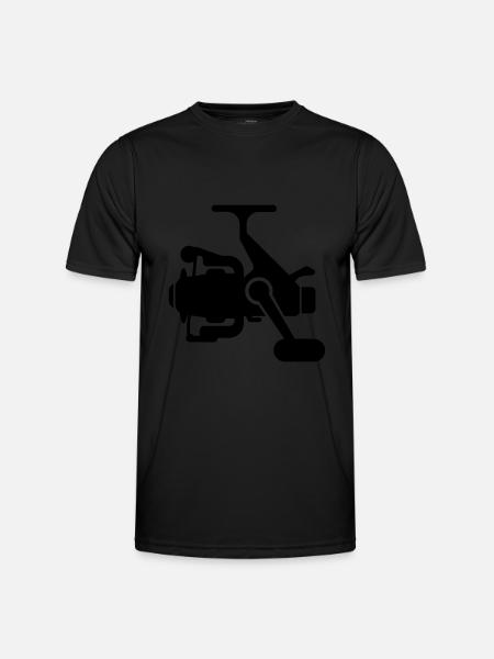 Angelrolle Symbol icon - Männer Funktions-T-Shirt - Schwarz