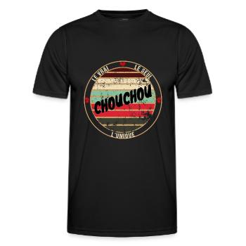 Le vrai le seul l'unique chouchou - T-shirt sport Homme - noir - Devant - AI Model Male 178 dark (178cm)