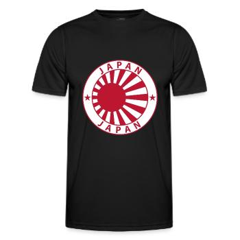 Japan - Men's Functional T-Shirt - black - Front - AI Model Male 178 dark (178cm)