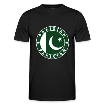 Pakistan - Männer Funktions-T-Shirt - Schwarz - Vorne - AI Model Male 178 dark (178cm)