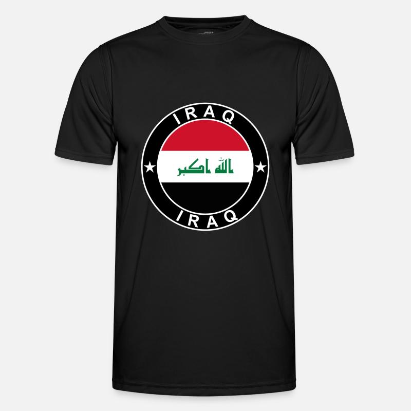 Irak - Funktionsshirt til herrer - sort
