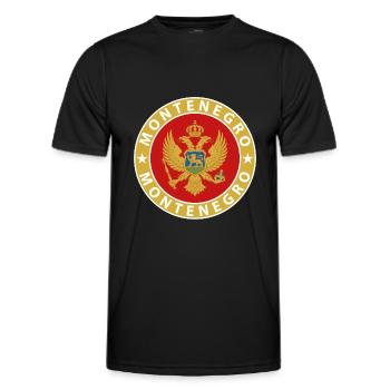 Montenegro - Men's Functional T-Shirt - black - Front - AI Model Male 178 dark (178cm)
