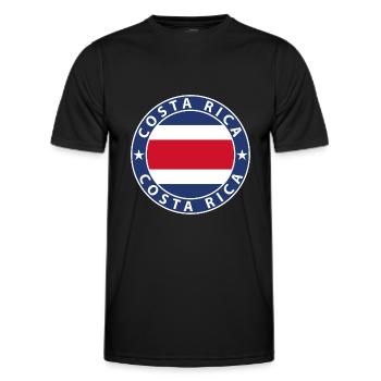 Costa Rica - Männer Funktions-T-Shirt - Schwarz - Vorne - AI Model Male 178 dark (178cm)