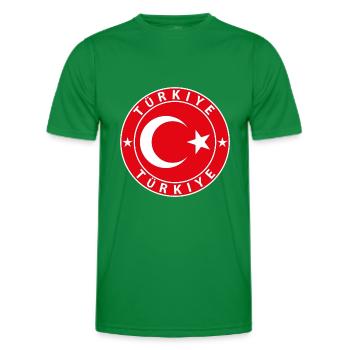 Türkei - Männer Funktions-T-Shirt - Kelly Green - Vorne - AI Model Male 178 dark (178cm)