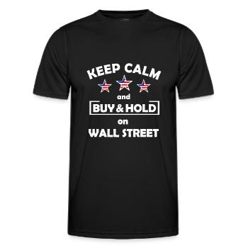 Der Wall Street Investor - Männer Funktions-T-Shirt - Schwarz - Vorne - AI Model Male 178 dark (178cm)