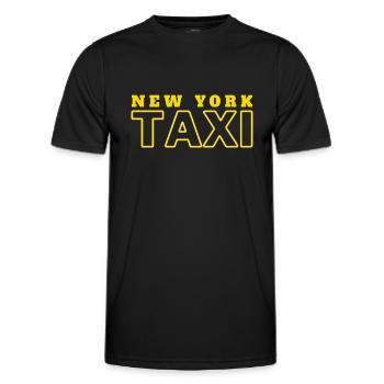 new york taxi - T-shirt sport Homme - noir - Devant - AI Model Male 178 dark (178cm)