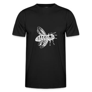 APES - forest bee - Men's Functional T-Shirt - black - Front - AI Model Male 178 dark (178cm)