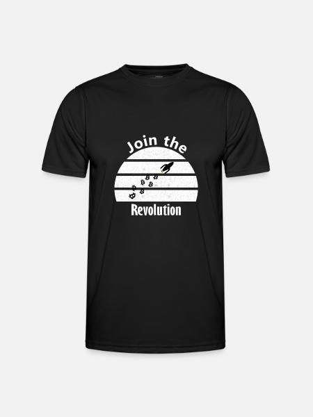 The revolutionary Bitcoins - Men's Functional T-Shirt - black