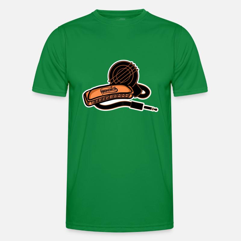 Harmonica Style for harmonica player Men's Functional T-Shirt