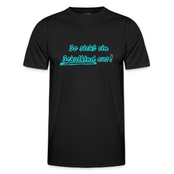 Écolier - T-shirt sport Homme - noir - Devant - AI Model Male 178 dark (178cm)