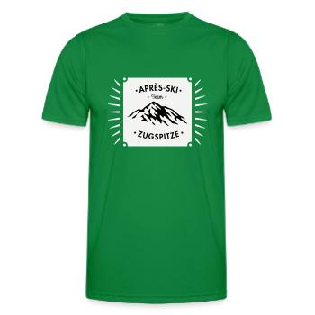 Après-Ski Zugspitze - Men's Functional T-Shirt - kelly green - Front - AI Model Male 178 dark (178cm)