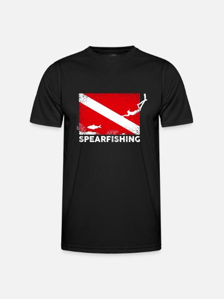 Spearfishing Scubadiving - Men's Functional T-Shirt - black