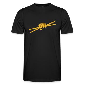 Drumstick Drummer Drum Drumming Drummers - T-shirt sport Homme - noir - Devant - AI Model Male 178 dark (178cm)