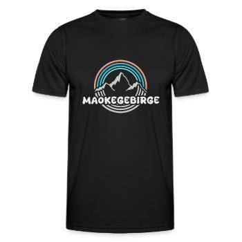 Mount Maoke Mountains - Men's Functional T-Shirt - black - Front - AI Model Male 178 dark (178cm)